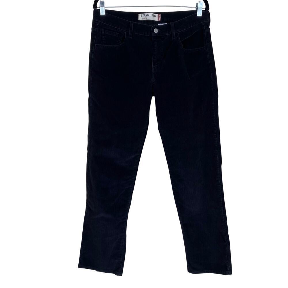 Levi's Wmns Sz 10M Vintage Y2K 505 Straight Leg Corduroy Pants Black Stretchy